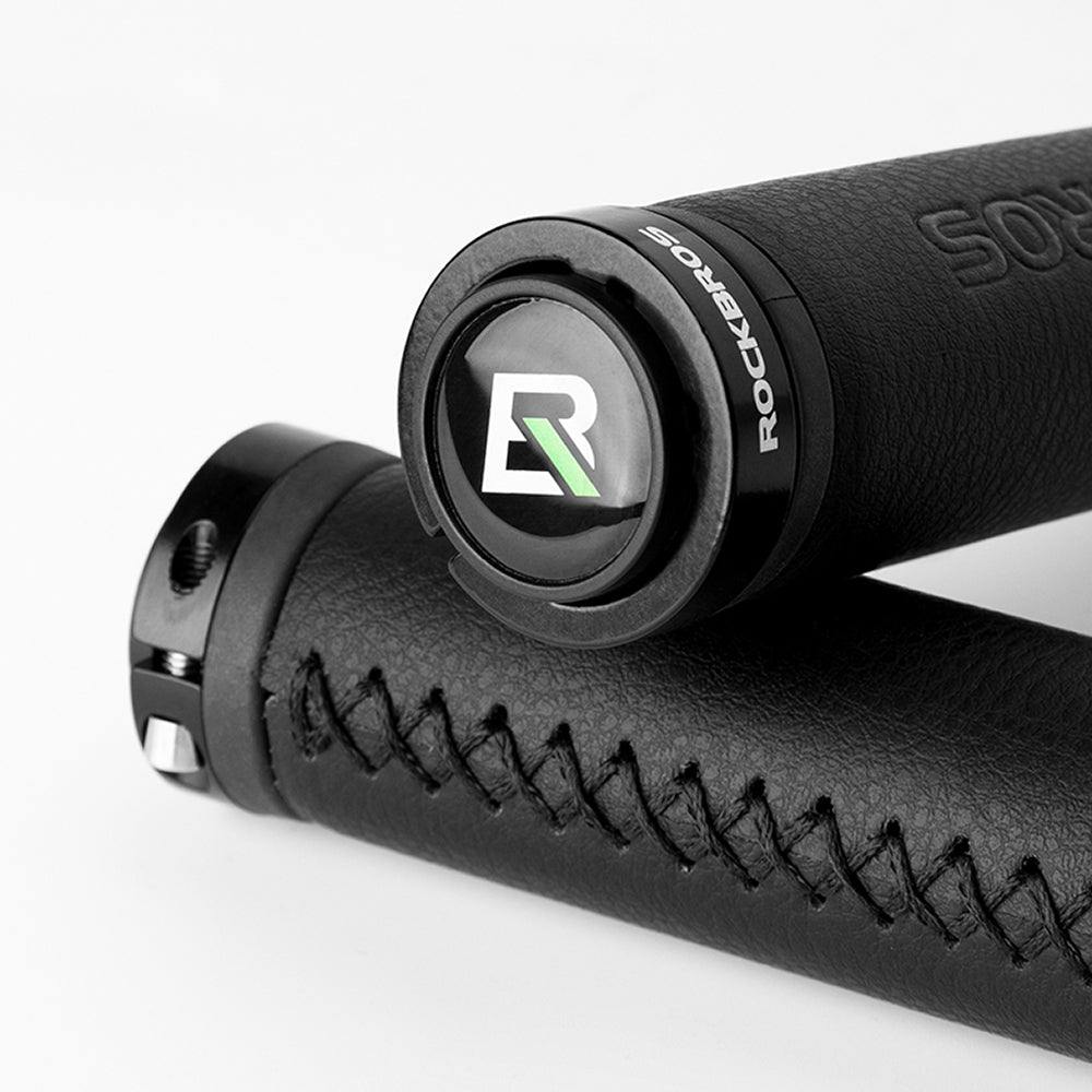 Rockbros 40210003001 mikropluošto dviračio rankenos - juoda -- Bicycle Handlebar Grips