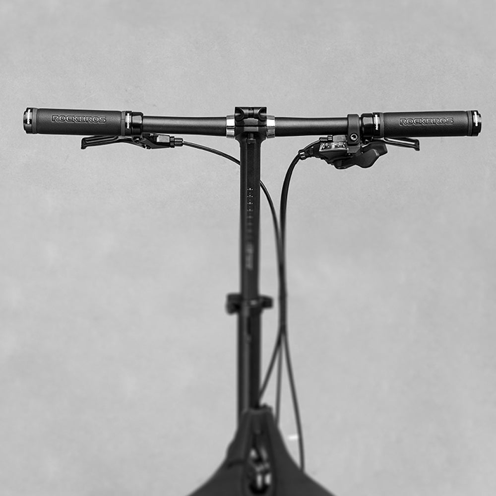 Rockbros 40210003001 mikropluošto dviračio rankenos - juoda -- Bicycle Handlebar Grips