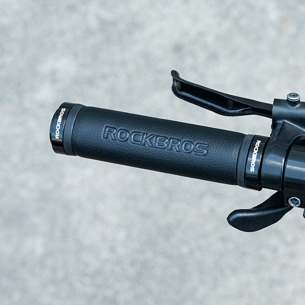 Rockbros 40210003001 mikropluošto dviračio rankenos - juoda -- Bicycle Handlebar Grips