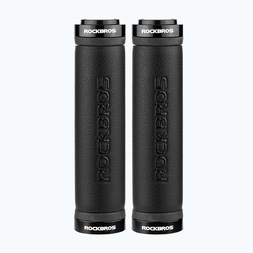 Rockbros 40210003001 mikropluošto dviračio rankenos - juoda -- Bicycle Handlebar Grips
