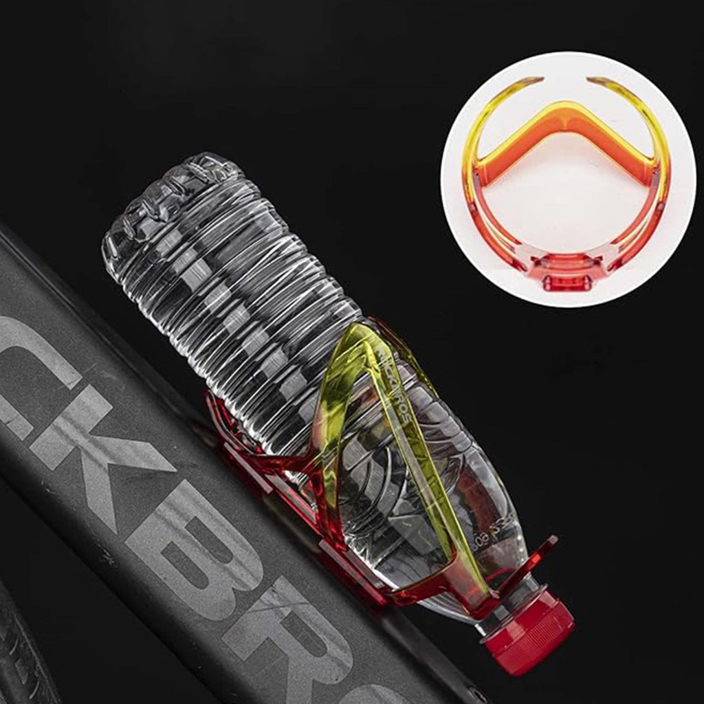 Rockbros FK338 dviračio butelio laikiklis - raudonas ir geltonas -- Bicycle Bottle Cages