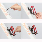 Rockbros FK338 dviračio butelio laikiklis - juodas ir raudonas -- Bicycle Bottle Cages