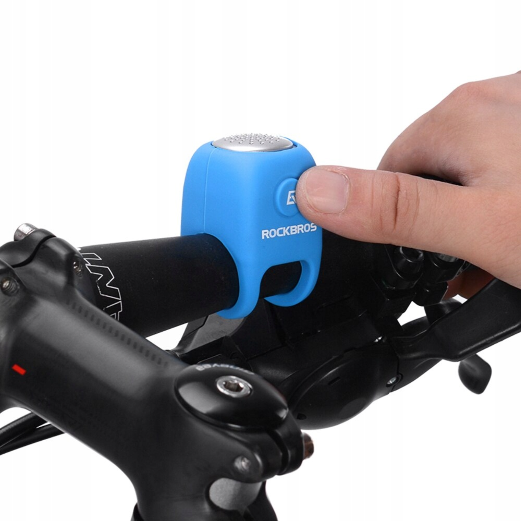 Rockbros CB1709BU elektroninis dviračio skambutis - mėlynas -- Bicycle Bells & Horns