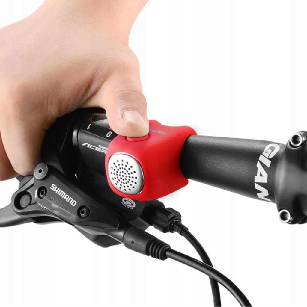 Rockbros CB1709RD elektroninis dviračio skambutis - raudonas -- Bicycle Bells & Horns