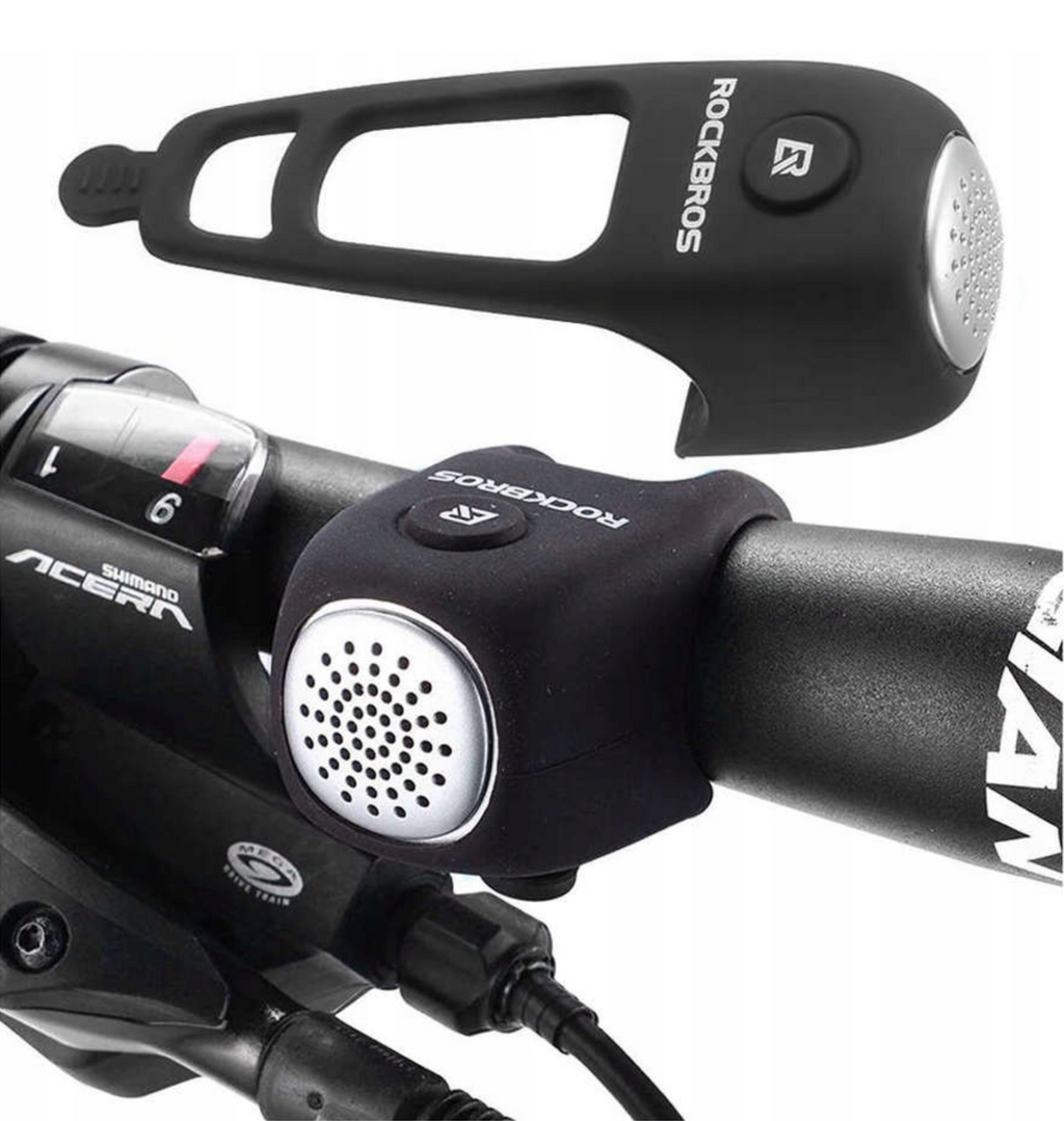 Rockbros CB1709BK elektroninis dviračio skambutis - juodas -- Bicycle Bells & Horns
