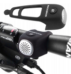 Rockbros CB1709BK elektroninis dviračio skambutis - juodas -- Bicycle Bells & Horns