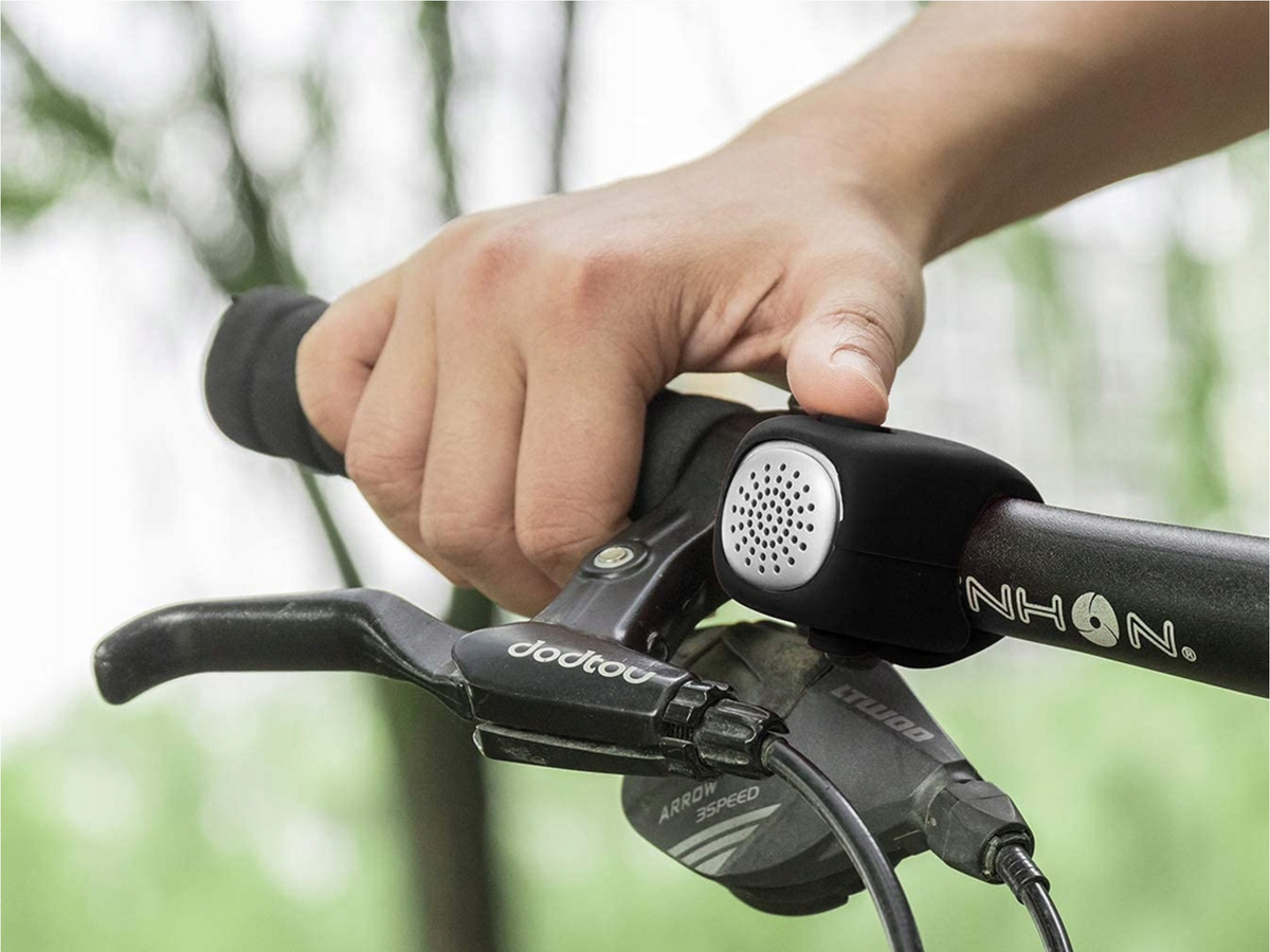 Rockbros CB1709BK elektroninis dviračio skambutis - juodas -- Bicycle Bells & Horns