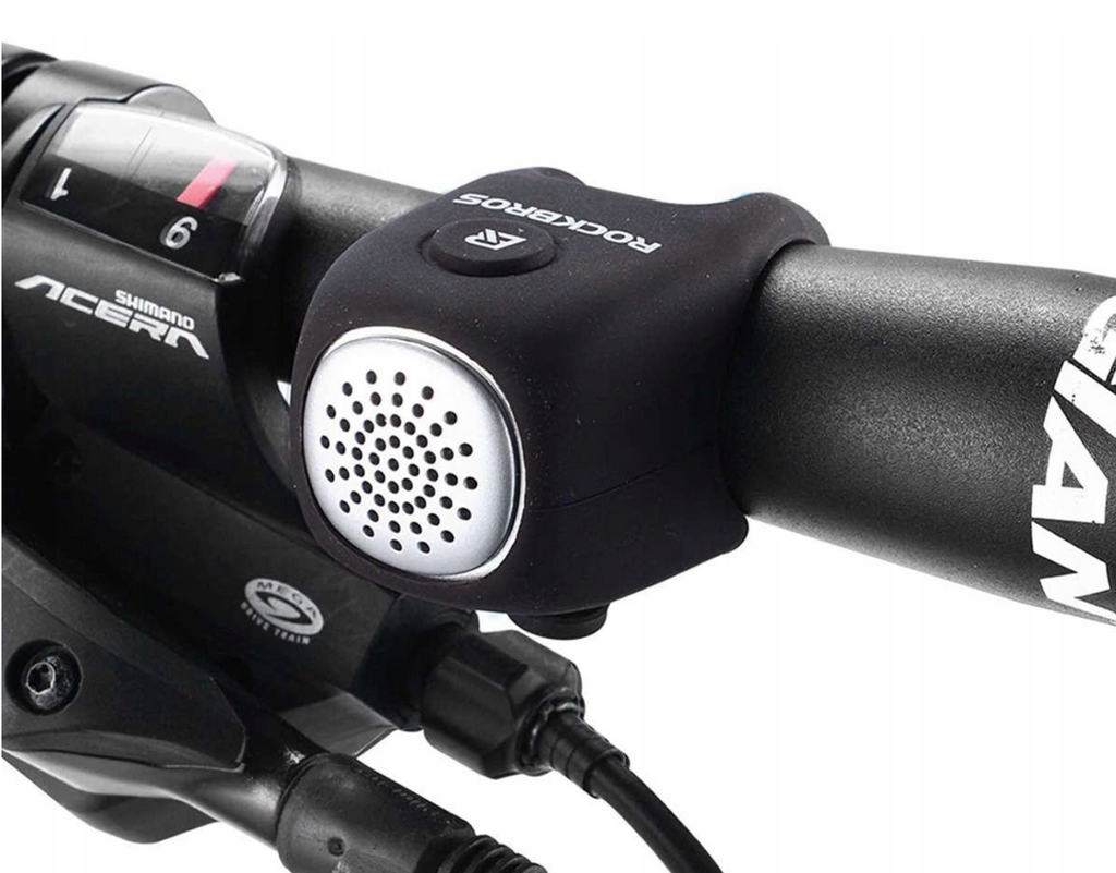Rockbros CB1709BK elektroninis dviračio skambutis - juodas -- Bicycle Bells & Horns