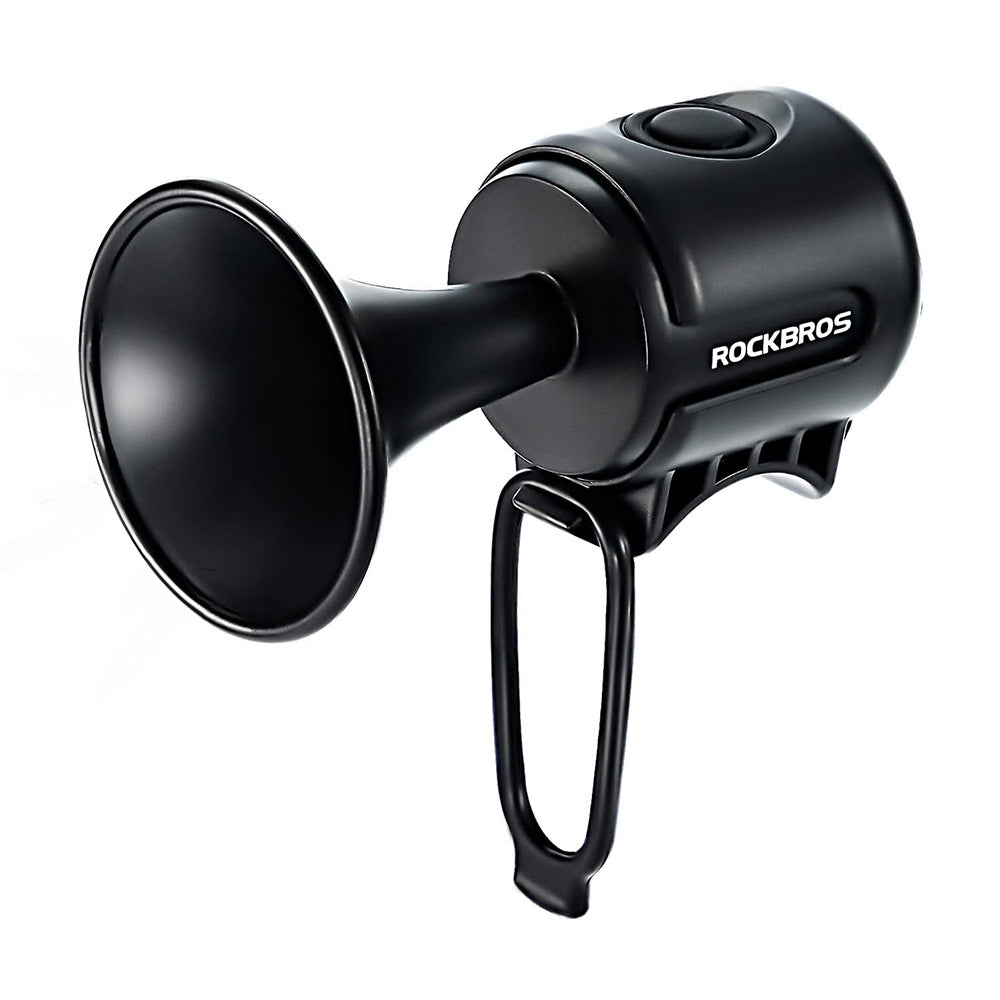 Rockbros 34210002001 elektroninis dviračio skambutis - juodas -- Bicycle Bells & Horns