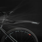 Rockbros DNB8001 blatintuvas su raudona LED šviesa - juodas -- Bicycle Fenders
