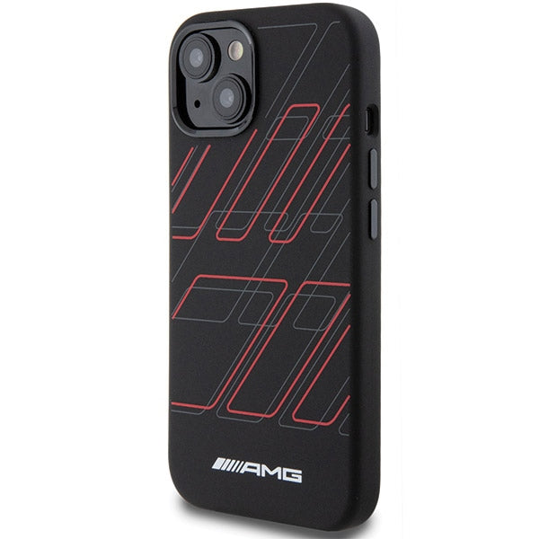 AMG silikoninis MagSafe dėklas iPhone 15/14/13 – juodas -- iPhone 13
