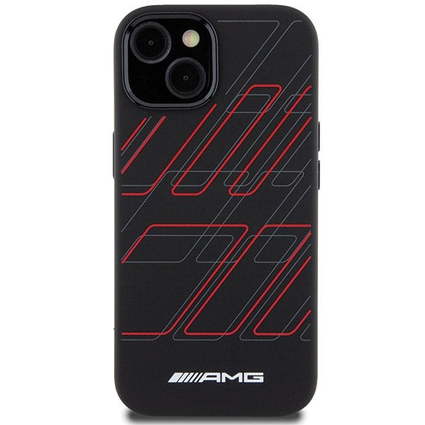 AMG silikoninis MagSafe dėklas iPhone 15/14/13 – juodas -- iPhone 13