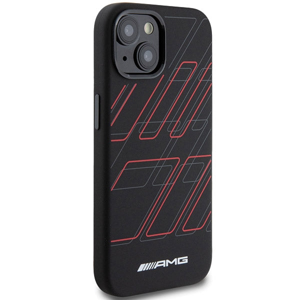AMG silikoninis MagSafe dėklas iPhone 15/14/13 – juodas -- iPhone 13