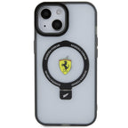 Ferrari MagSafe dėklas iPhone 15 Plus/14 Plus – skaidrus