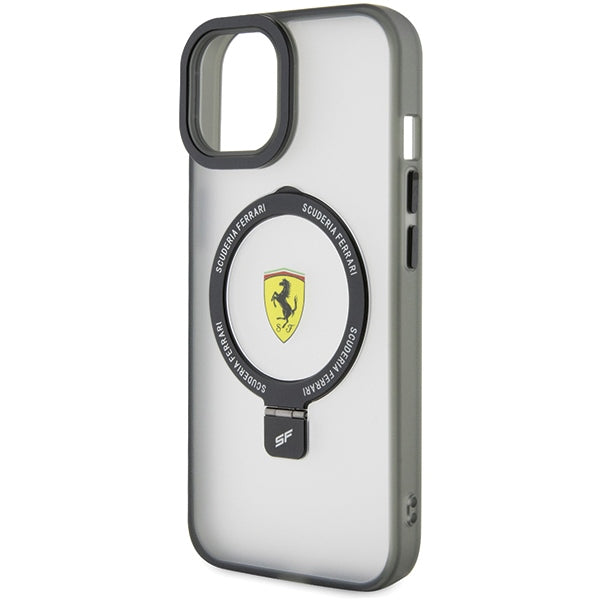 Ferrari MagSafe dėklas iPhone 15 Plus/14 Plus – skaidrus