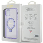 Guess MagSafe dėklas su žiedu iPhone 11/XR – violetinis -- iPhone 11