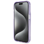 Guess MagSafe dėklas su žiedu-stovu iPhone 13 Pro Max – violetinis
