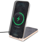 Guess 4G Pattern MagSafe sulankstomas 2in1 15W indukcinis įkroviklis - juodas