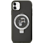 Karl Lagerfeld MagSafe dėklas su žiedu iPhone 11/XR – juodas -- iPhone 11