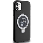 Karl Lagerfeld MagSafe dėklas su žiedu iPhone 11/XR – juodas -- iPhone 11