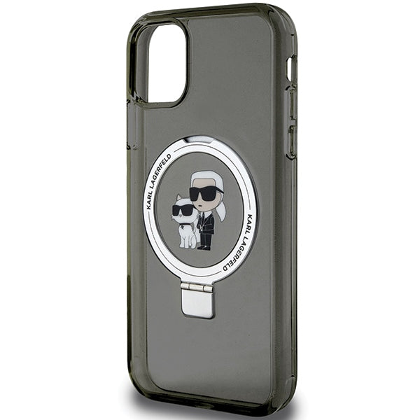 Karl Lagerfeld MagSafe dėklas su žiedu iPhone 11/XR – juodas -- iPhone 11