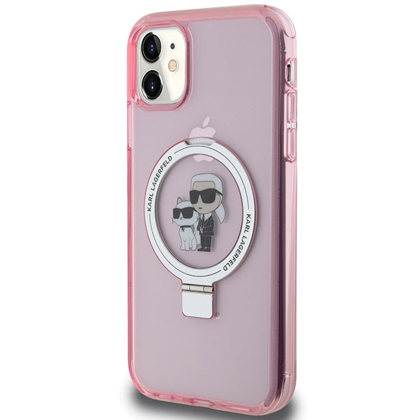 Karl Lagerfeld MagSafe dėklas iPhone 11/XR – rožinis -- iPhone 11