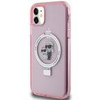 Karl Lagerfeld MagSafe dėklas iPhone 11/XR – rožinis -- iPhone 11