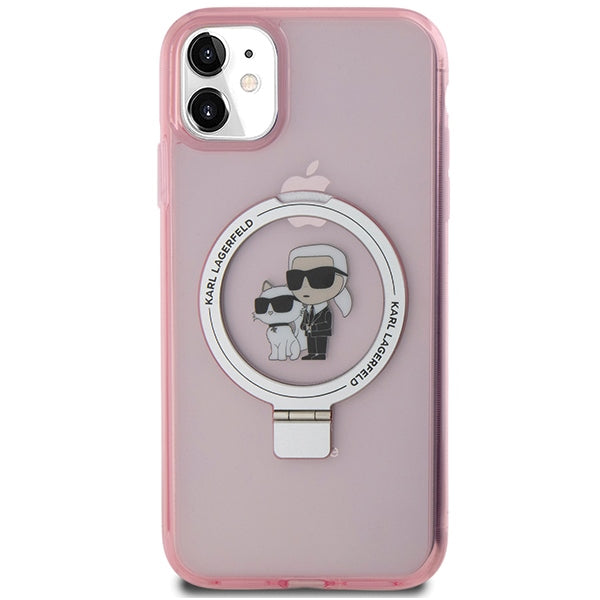 Karl Lagerfeld MagSafe dėklas iPhone 11/XR – rožinis -- iPhone 11