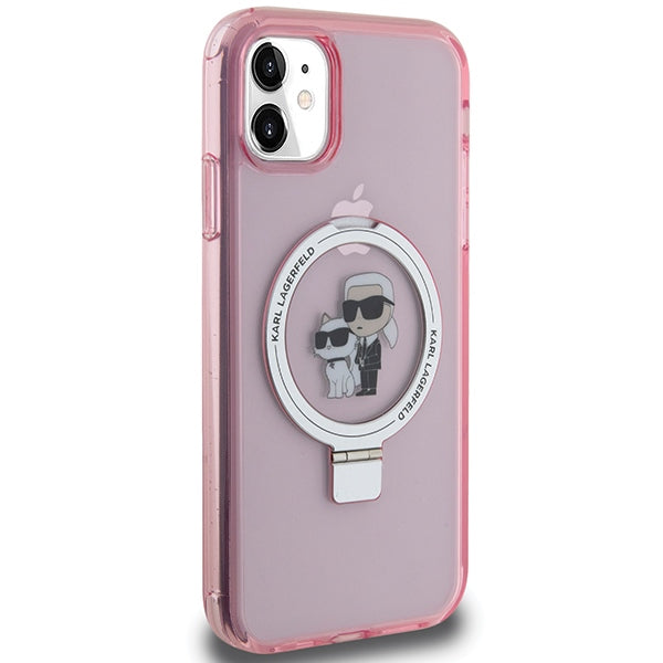 Karl Lagerfeld MagSafe dėklas iPhone 11/XR – rožinis -- iPhone 11