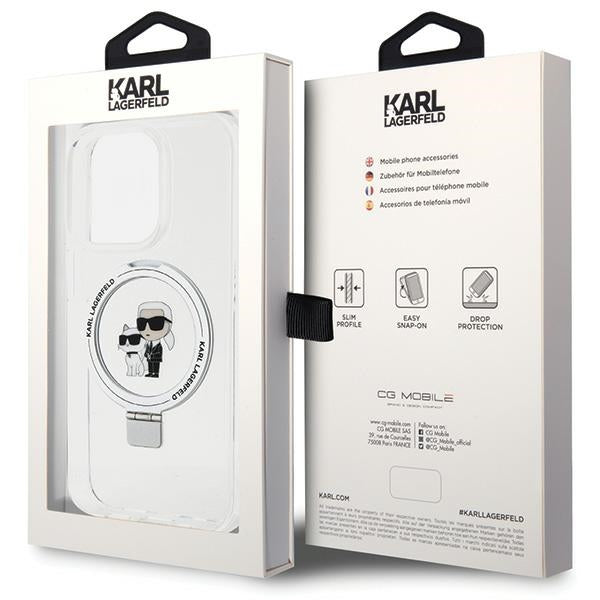 Karl Lagerfeld MagSafe dėklas iPhone 13/13 Pro – baltas