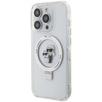 Karl Lagerfeld MagSafe dėklas iPhone 13 Pro Max – baltas