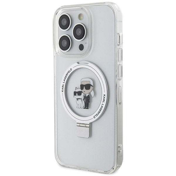 Karl Lagerfeld MagSafe dėklas iPhone 13 Pro Max – baltas