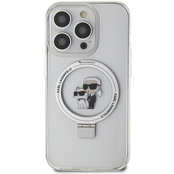 Karl Lagerfeld MagSafe dėklas iPhone 13 Pro Max – baltas