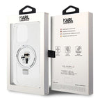 Karl Lagerfeld MagSafe dėklas iPhone 13 Pro Max – baltas