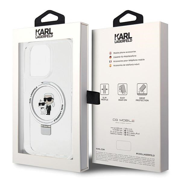 Karl Lagerfeld MagSafe dėklas iPhone 13 Pro Max – baltas