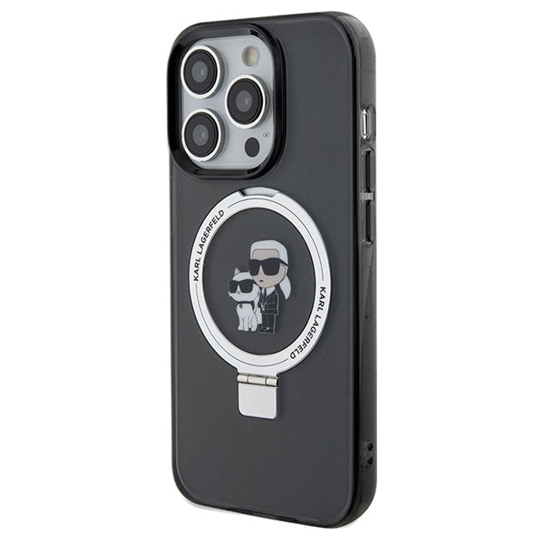 Karl Lagerfeld MagSafe dėklas iPhone 14 Pro – juodas
