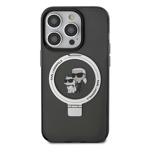 Karl Lagerfeld MagSafe dėklas iPhone 14 Pro – juodas