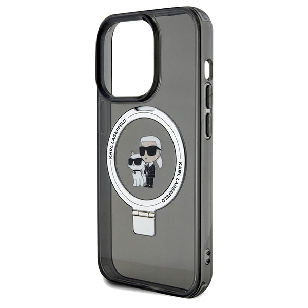 Karl Lagerfeld MagSafe dėklas iPhone 14 Pro – juodas