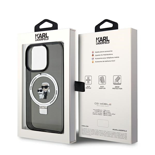 Karl Lagerfeld MagSafe dėklas iPhone 14 Pro – juodas