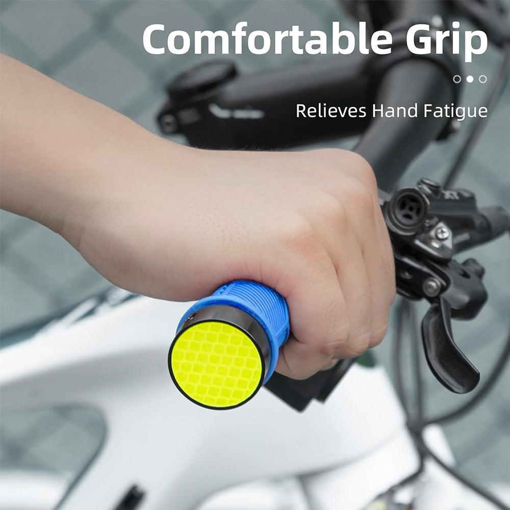 Rockbros 40720007003 dviračio rankenos su atspindžiu - mėlynos -- Bicycle Handlebar Grips