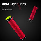 Rockbros 40720007002 dviračio rankenos su atspindžiu - raudona -- Bicycle Handlebar Grips