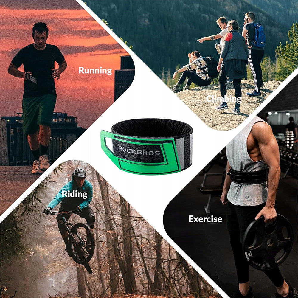 Rockbros atspindžiavimo juosta 49210008001 - žalia -- Cycling Accessories