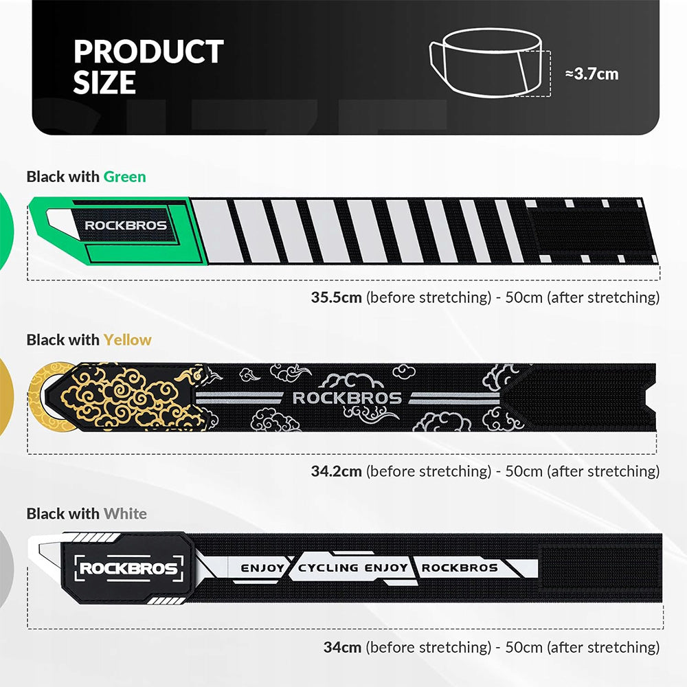 Rockbros atspindžiavimo juosta 49210008001 - žalia -- Cycling Accessories