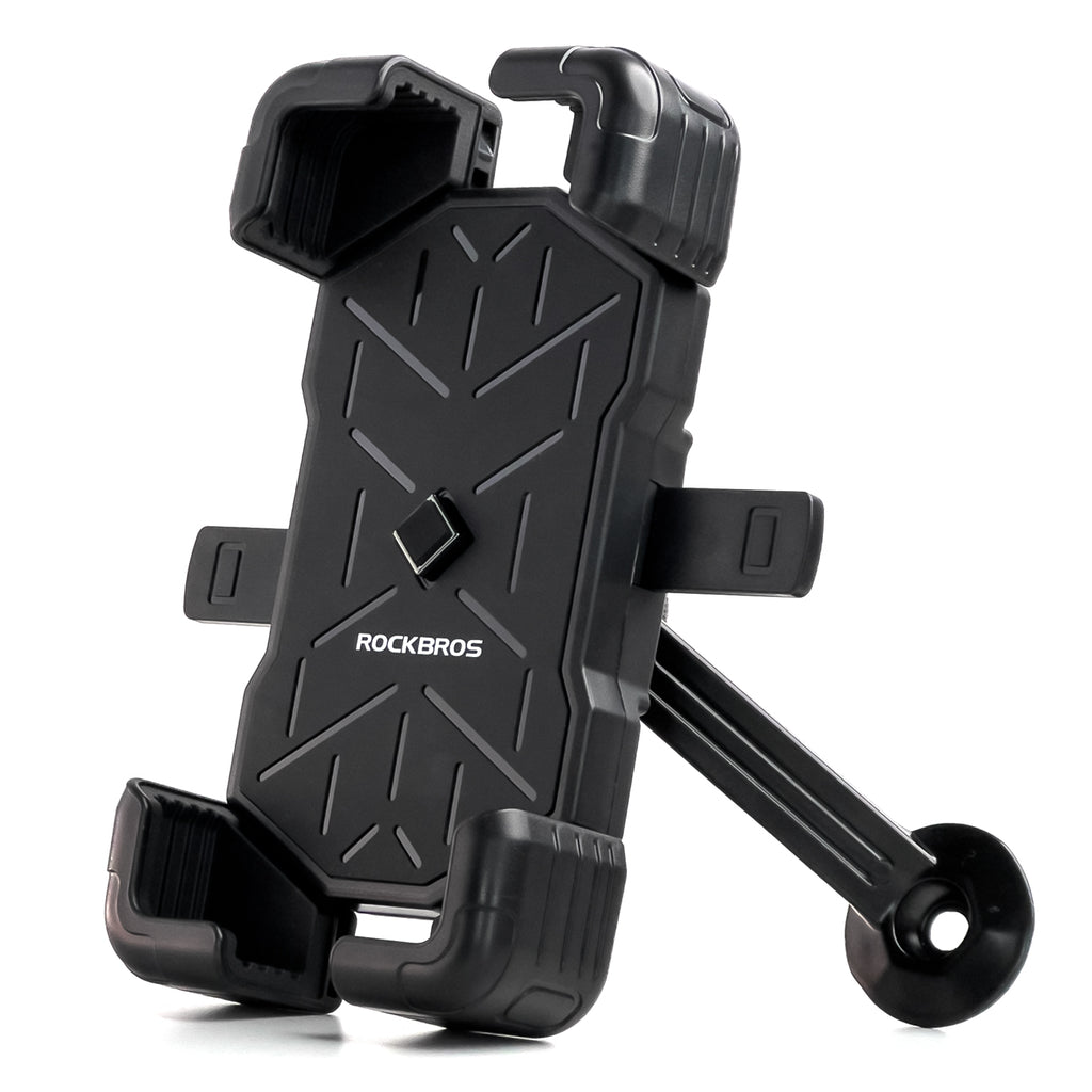Rockbros 25210030007 motociklo telefono laikiklis, juodas