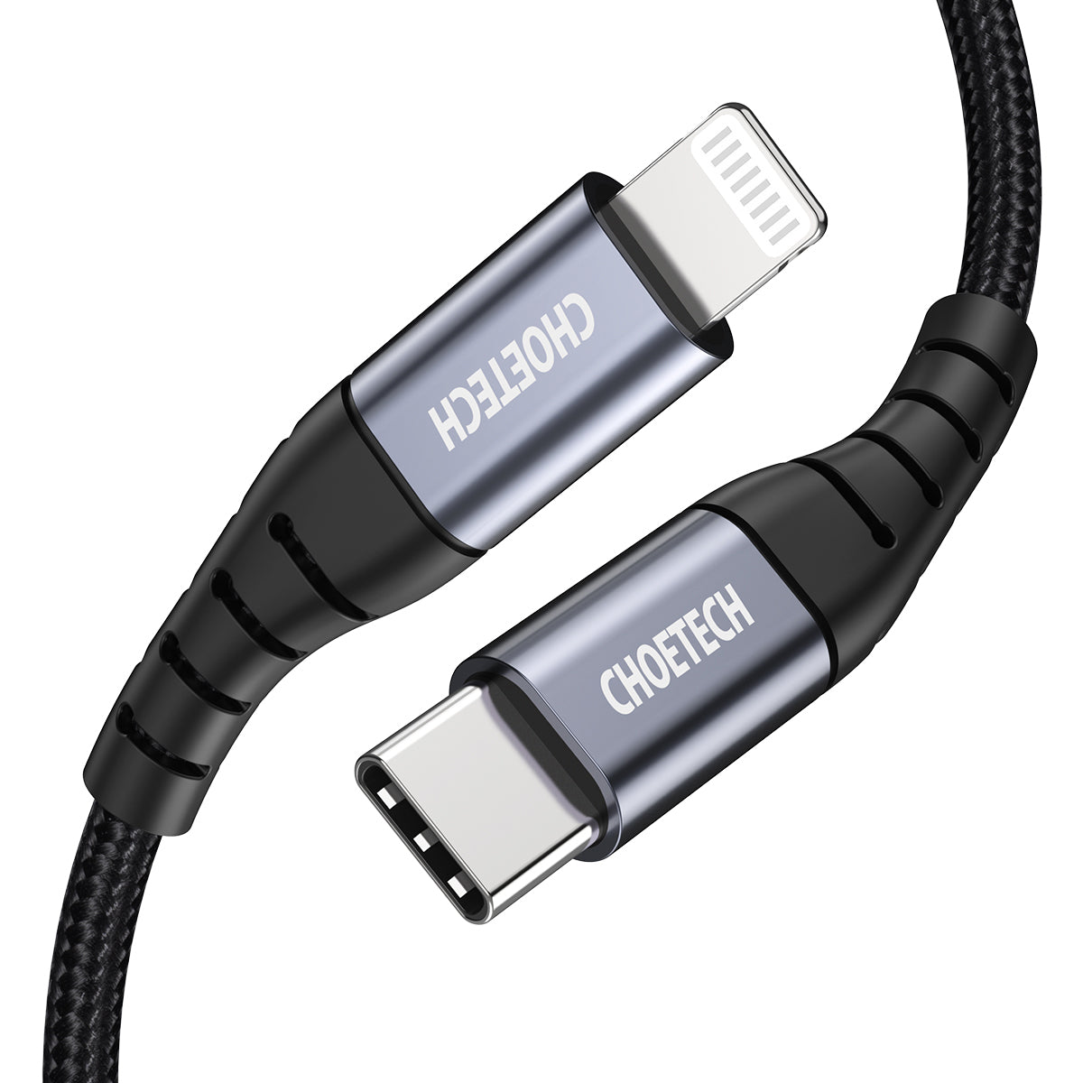 Choetech laidas IP0039 USB-C / Lightning MFi 1.2 m juodas Antrasis paveikslėlis