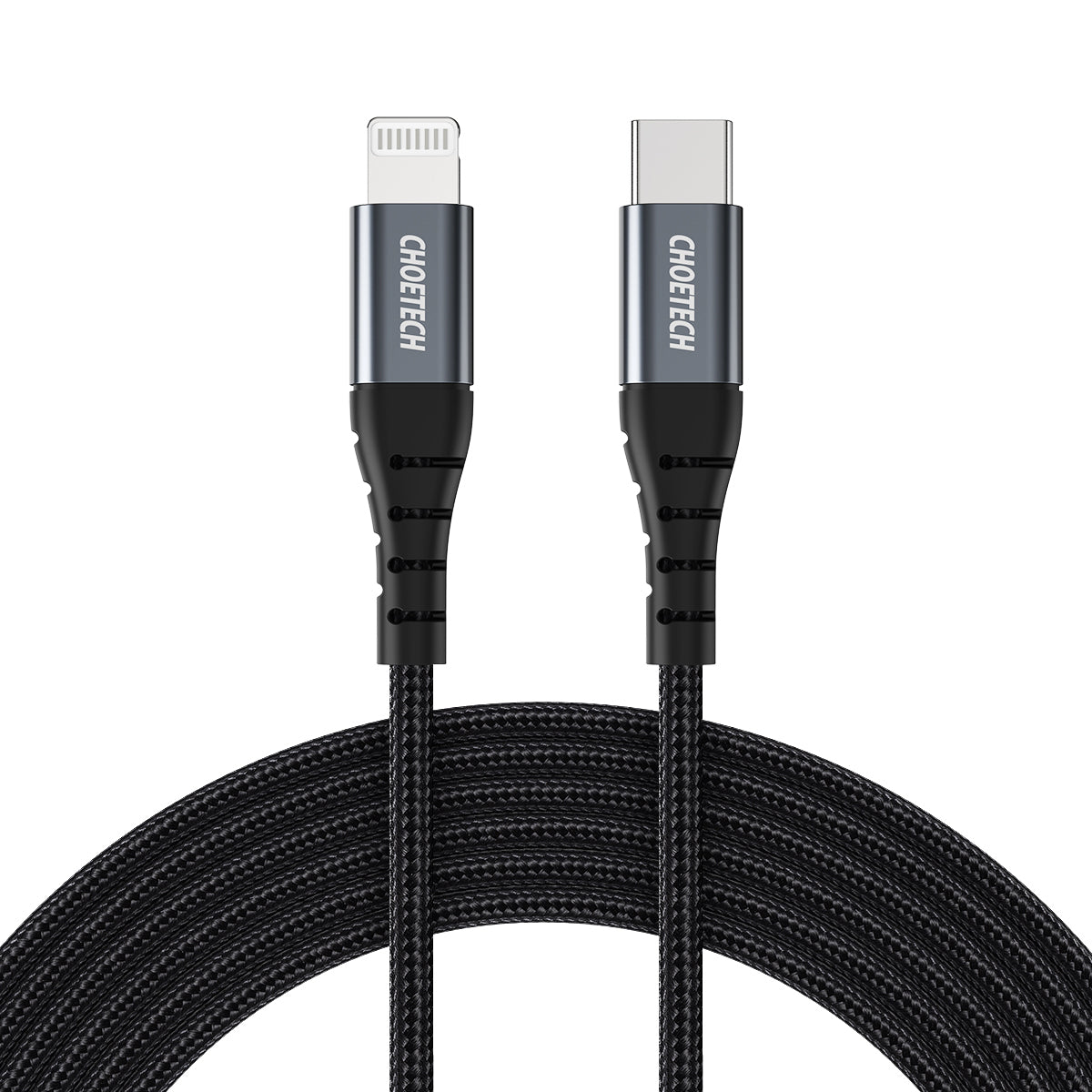 Choetech laidas IP0041 USB-C / Lightning MFi 480Mb/s 3A 2 m juodas Antrasis paveikslėlis
