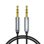 Choetech AUX002 kabelio mini lizdas 3,5 mm (vyriškas) / mini lizdas 3,5 mm (vyras) 1,2 m - juodas