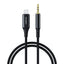 Choetech AUX007 Apšvietimas / mini lizdas 3,5 mm laidas 1 m - juodas