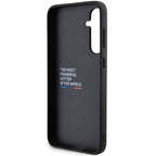 BMW Leather Carbon dėklas Samsung Galaxy S23 FE – juodas