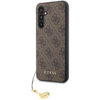 Guess 4G Charms dėklas Samsung Galaxy S23 FE – rudas